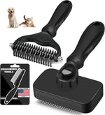 Professional 3PCS Self Cleaning Slicker Brush & Pet Grooming Rake & Flea Comb for Dogs,Cats and Horses | Double-Sided Dematting Comb & Skin Friendly Deshedding Grooming Tool | Pet Supplies (Blue) - Image 12