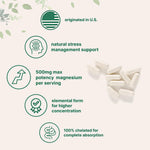 Micro Ingredients Magnesium Glycinate bottle side angle view