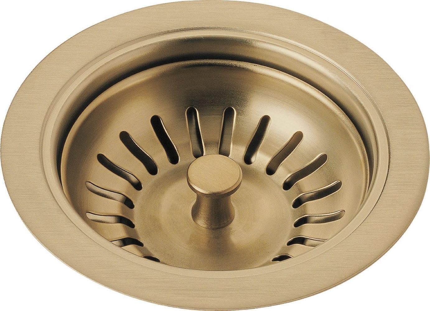 Delta Faucet 72010-CZ flange and strainer front view