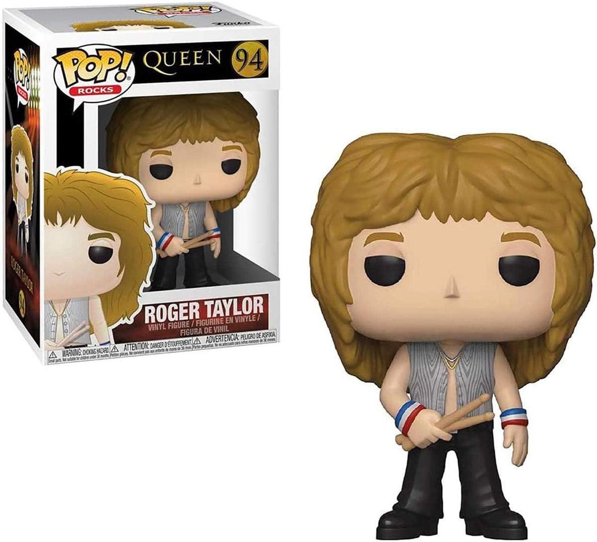 Funko Pop Rocks Queen Roger Taylor vinyl figure front view collectible