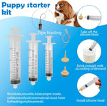Ywingda kitten bottle feeding kit with soft silicone nipples for newborn pet care.