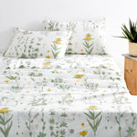 Wake In Cloud floral bed sheets front view