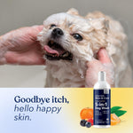 Honest Paws premium dog grooming formula for itchy skin side view