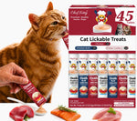 Cat Treats Lickable | Grain-Free Cat Food Toppers, High Protein | Creamy Puree Squeeze Ups with Vitamin E & Taurine, Digestible Formula | 0.5 oz. Each Tube, Chicken & Seafood Mix Variety | 45 Tubes - Image 12
