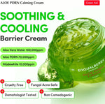 Eqqualberry calming moisturizer jar open texture view