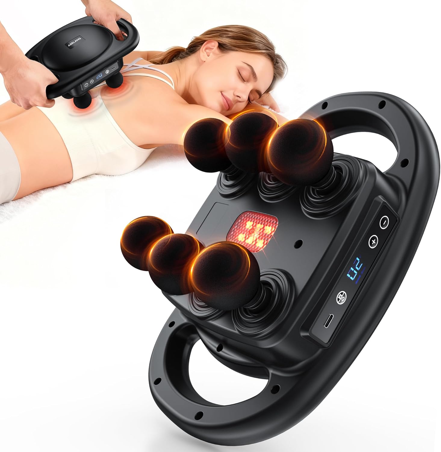 Aerlang 6 Heads Deep Tissue Massage Gun front view