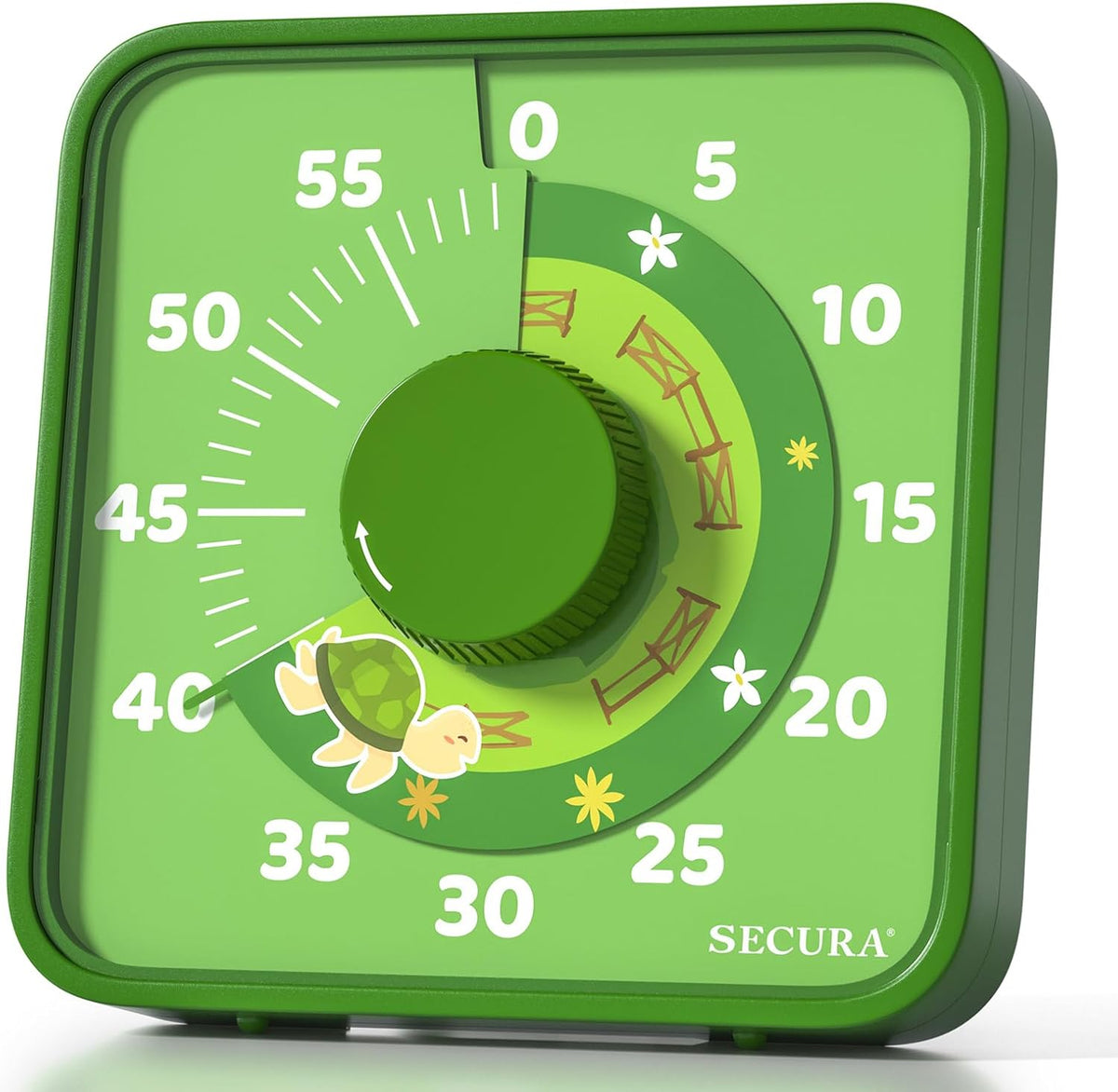 Secura 60-Minute Visual Timer, 7.5 Inch Magnetic Rainbow Countdown Timer for Classroom or Kitchen, Durable Mechanical Timer Clock with Magnetic Backing (Blue & Sun) - Image 10