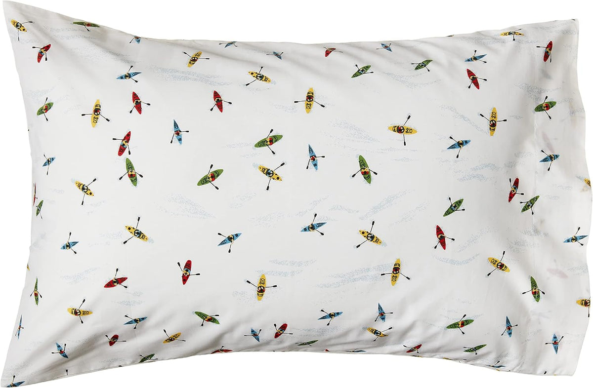 Eddie Bauer bed sheet set folded package display