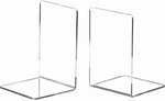 CY craft heavy duty book stoppers on wooden shelf