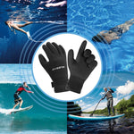 Skyone diving gloves stitched seams detail