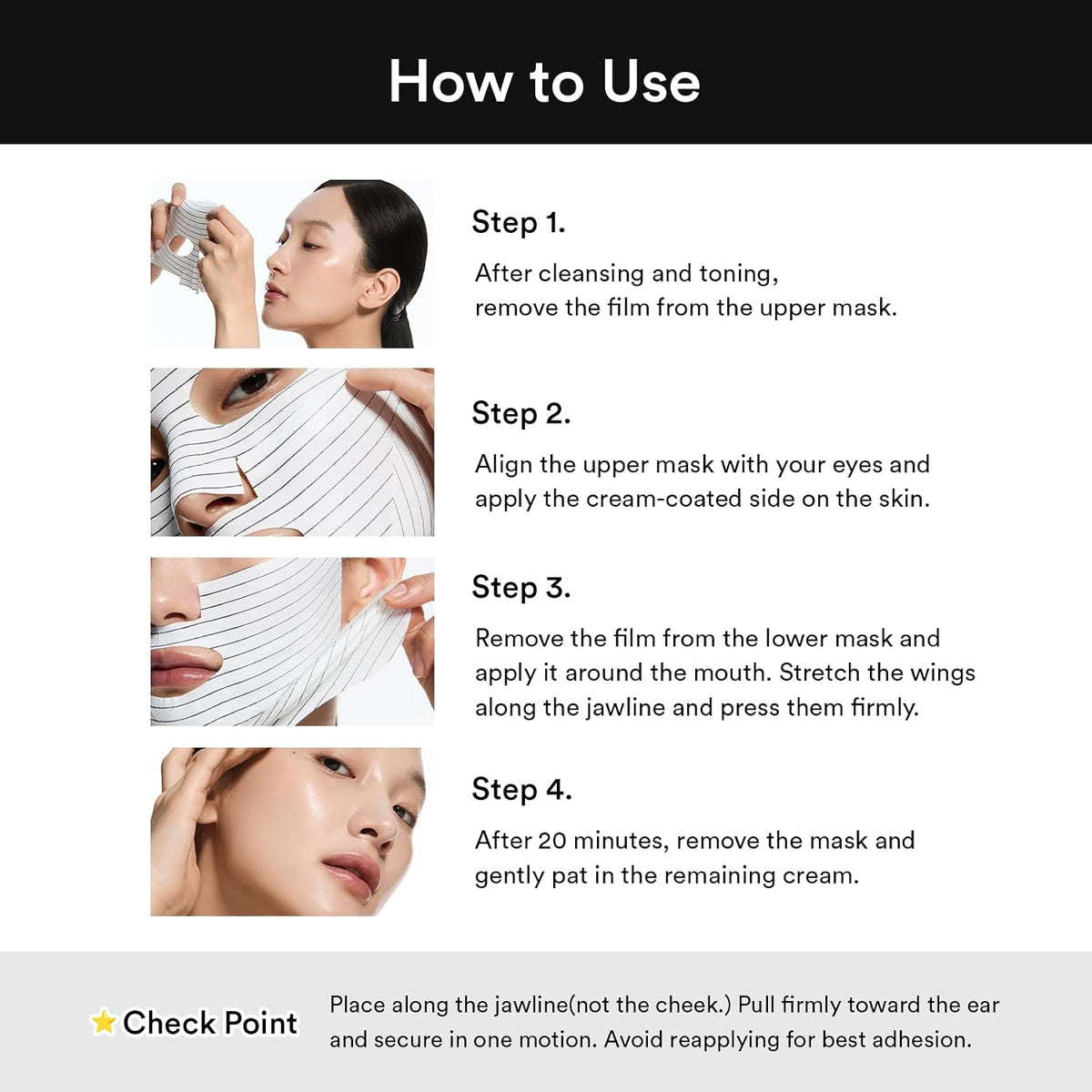 Abib Silhouette Lifting Cream Mask V-up Solution (4 sheets) with PLGA-Peptide, Jawline Double Chin Firming, Lifting Mask, Elasticity Care, Face Lift Mask, Skin Tightening, Chin Lift, Korean Skincare - Image 9