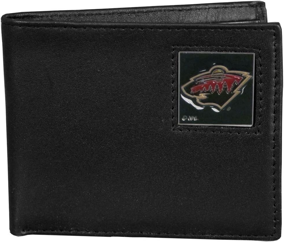 Siskiyou Sports NHL leather bi-fold wallet front view