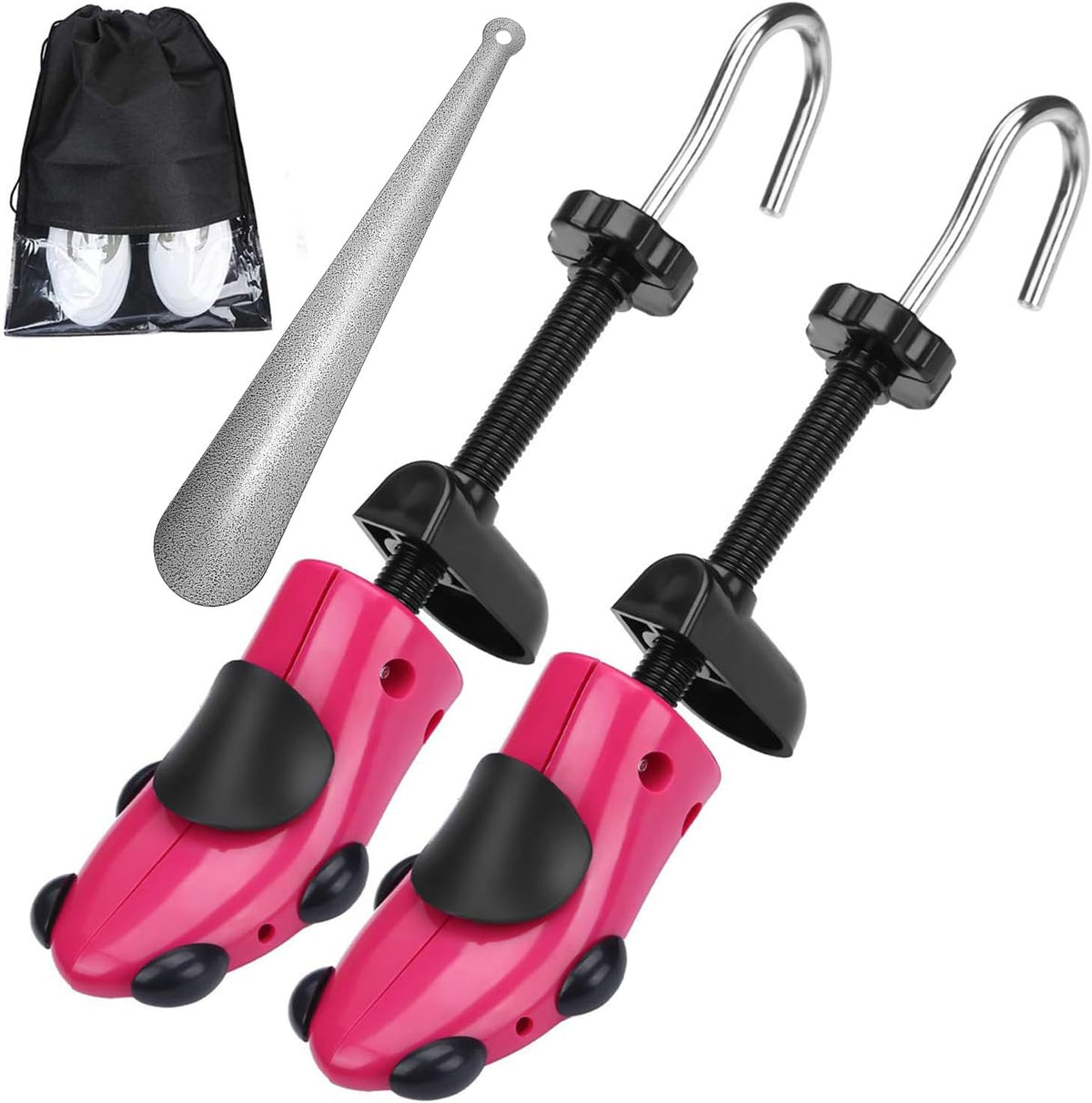 Eachway Pair of Professional 2-Way Premium Shoe Stretcher Tough Plastic Shoe Trees, Adjustable Length & Width Durable Shoe Shaper for Men and Women (Large) - Image 12