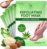 Foot Peeling Mask (6 pairs) Exfoliating Foot Mask for Dry Cracked Feet with Peach Extract & Shea Butter, Dead Skin & Callus Remover for Feet, Exfoliating Socks for Women & Men, One Size Fits Most - Image 11