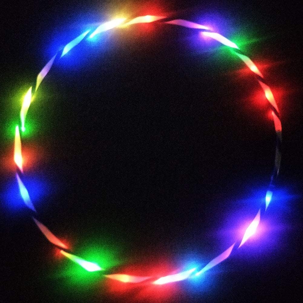 Crtepst LED glow sport hoop front view for fitness