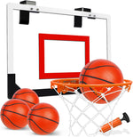 Muyxgyfe Toy Life indoor basketball hoop front view.