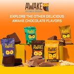 Awake chocolate bites individually wrapped display
