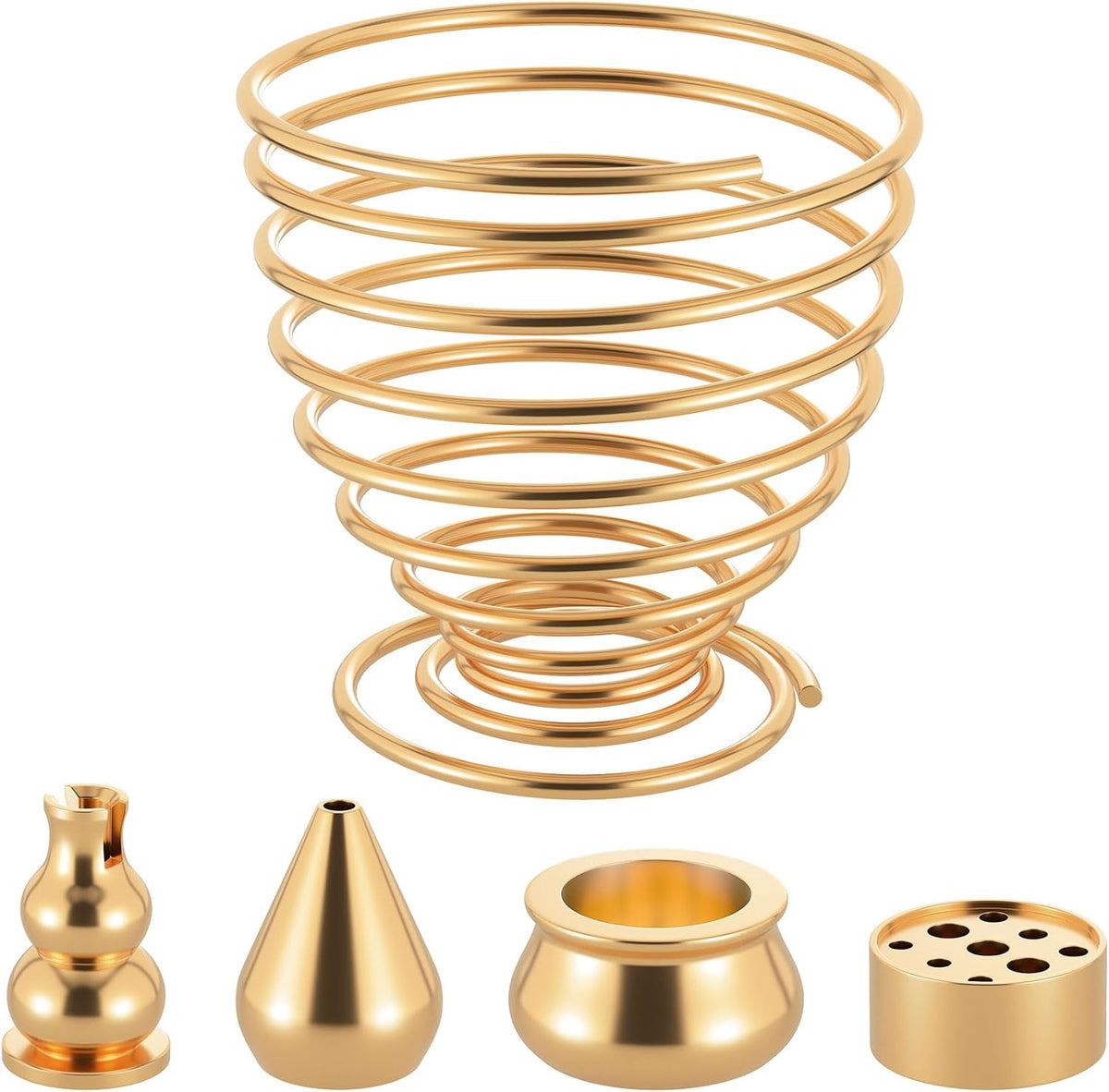 OIIKI Brass Incense Holder, Coil Incense Burner, 3 Styles - Image 8