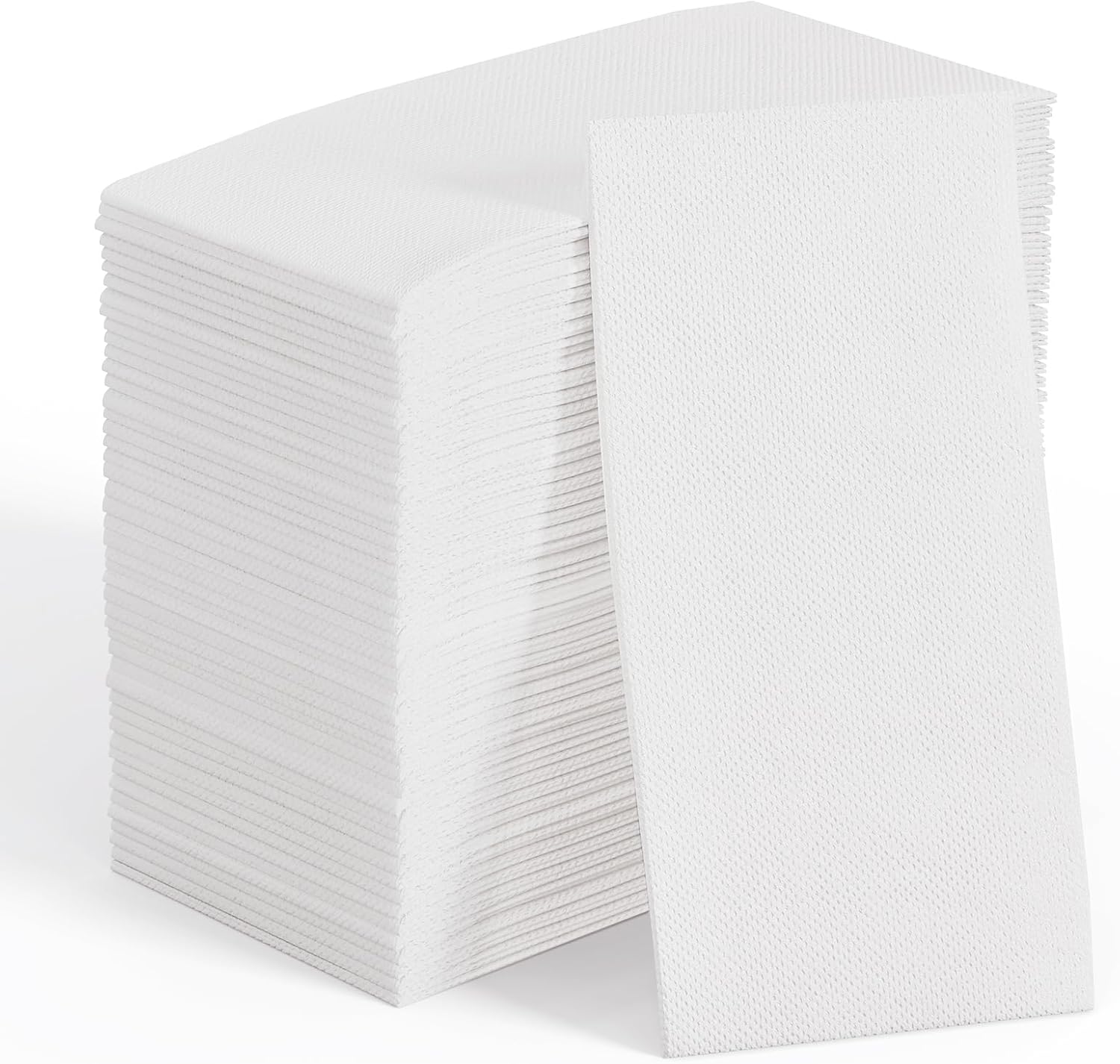 JOLLY CHEF 200 Pack Disposable Paper Napkins front view white guest towels