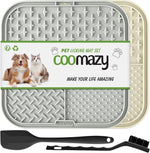Coomazy Lick Mat for Dog and Cat front view with slow feeder texture