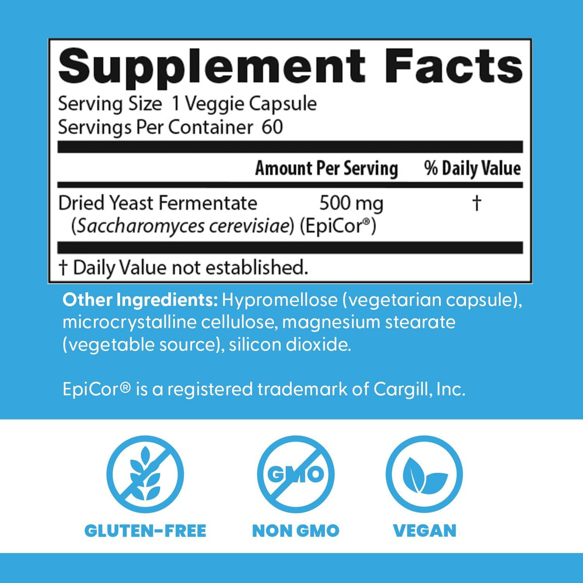 Doctor's Best immune health supplement side profile packaging