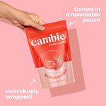 Assortment of strawberry filled hard candies