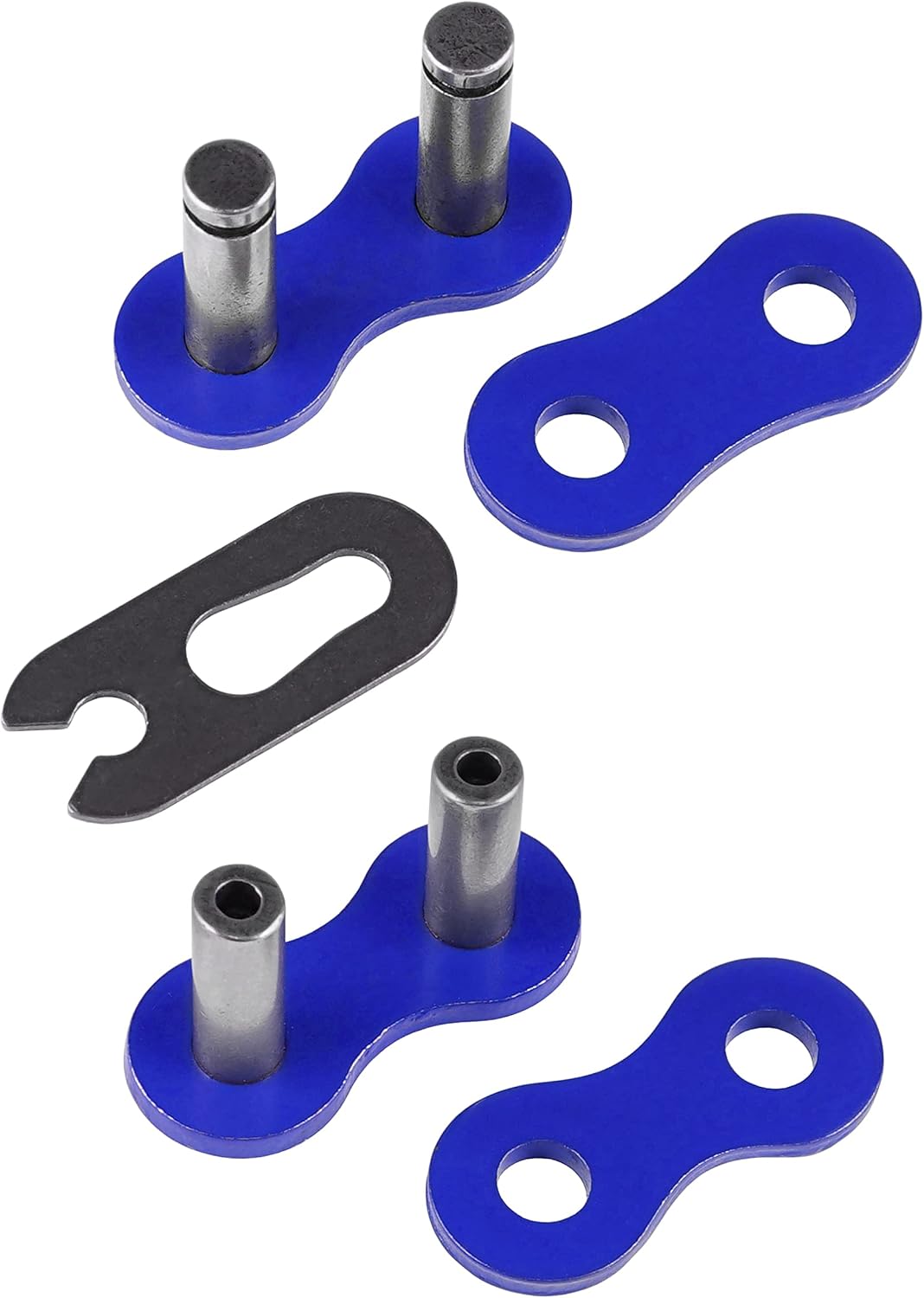 Caltric blue motorcycle chain side profile