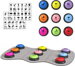 Acools Dog Buttons for Communication, 6 Pcs Dog Talking Button Set, 30s Voice Recordable Pet Training Buzzer, Speaking Buttons for Cats & Dogs with Waterproof Dog Activity Mat and 24 Scene Stickers - Image 15