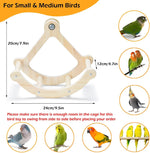 Jevnd budgie cage accessories perch displaying secure screw placement and dimensions