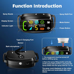 Side profile of Pqjdfx anti barking spray collar