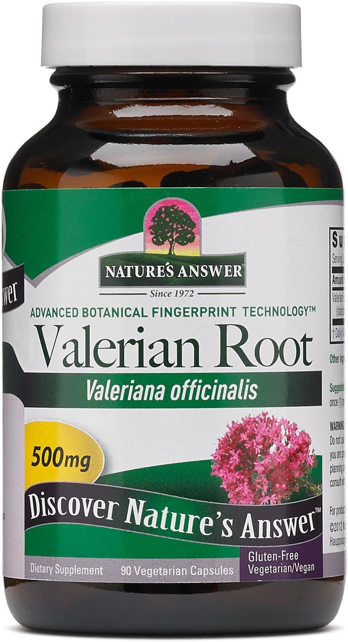 Nature's Answer, Valerian Root, 90 Veggie Caps - Image 1