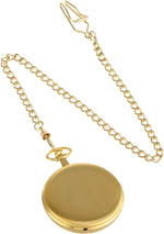 Charles-Hubert mechanical pocket watch back cover and satin finish
