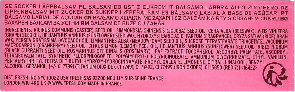 Fresh Sugar Lip Treatment Bloom open tube showing pink tint