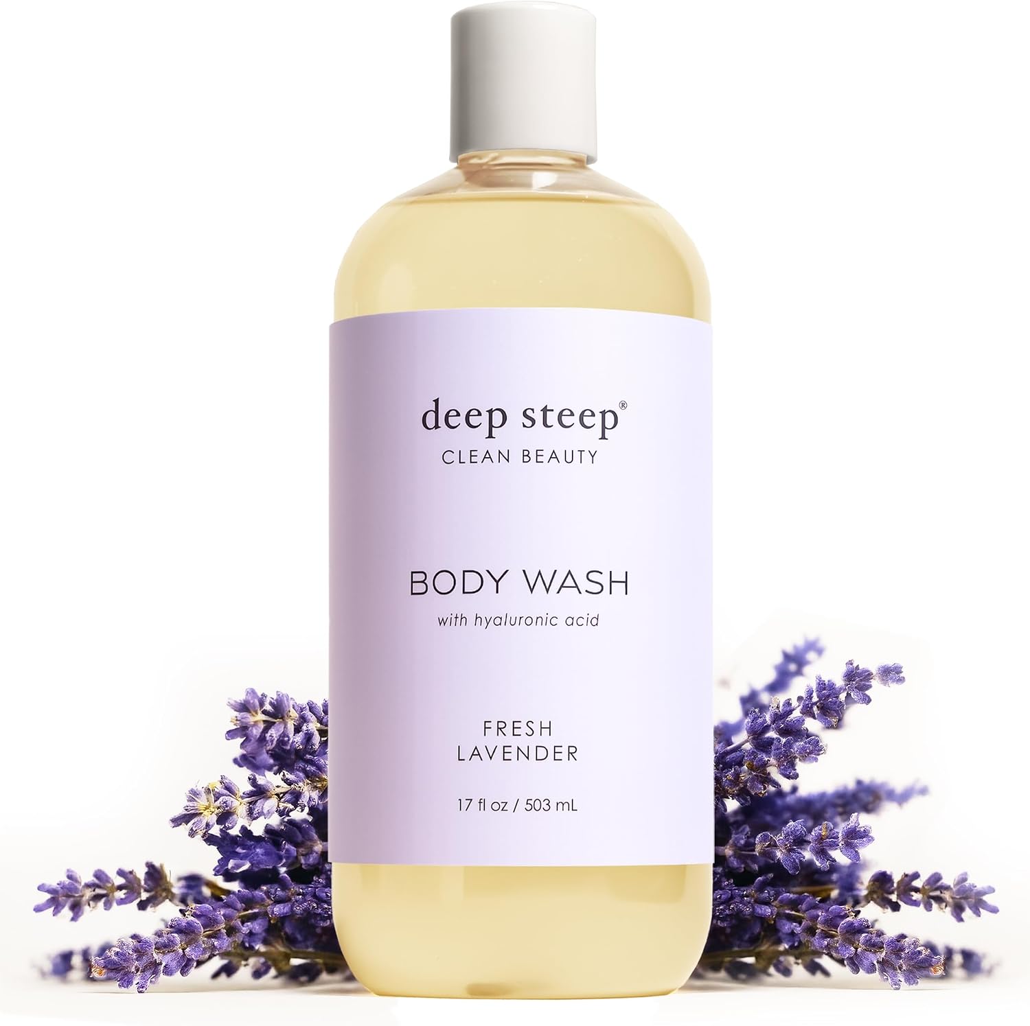 Deep Steep Fresh Lavender Body Wash front view bottle