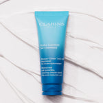 Clarins skincare product cap detail and nozzle close up