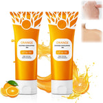 Qixfyze Orange Enzyme Exfoliating Gel two pack front view gentle face scrub