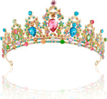 SuPoo Wedding Crowns for Women Tiara for Girls Crystal Princess Queen Crown Rhinestone Birthday Tiara Headband Red Black - Image 15