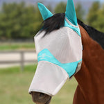 Harrison Howard Full Face Horse Fly Mask UV Protection and Breathable or Equine Use Comfortable Navy L - Image 9