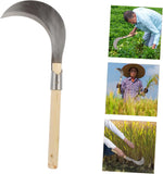 Manganese Steel Multi Purpose Gardening Tool with Comfortable Wooden Handle for Weeding Harvesting and Lawn Care Durable and Versatile Garden Knife for All Your Gardening Needs - Image 9