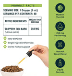 Detailed label of Animal Essentials slippery elm bark extract