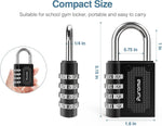 Puroma waterproof padlock 4 digit dial mechanism close up