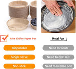 Bake Choice unbleached baking cups close up