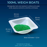 Pure Ponta square weighing boat pour spout