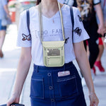 WALNEW travel neck wallet dimensions and slim profile overview