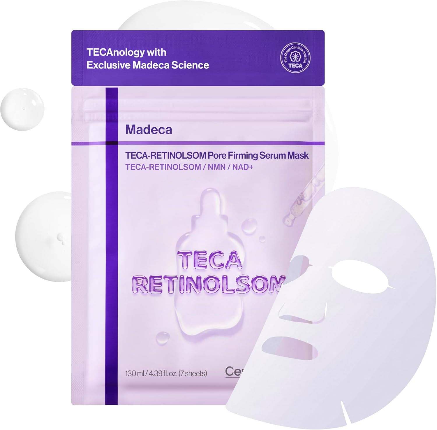 Centellian 24 Teca Retinolsome Pore Firming Serum Mask front view packaging