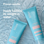 Bliss unscented maximum moisture cream tube on a white background.
