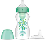 Dr. Brown's wide-neck sippy bottle front view