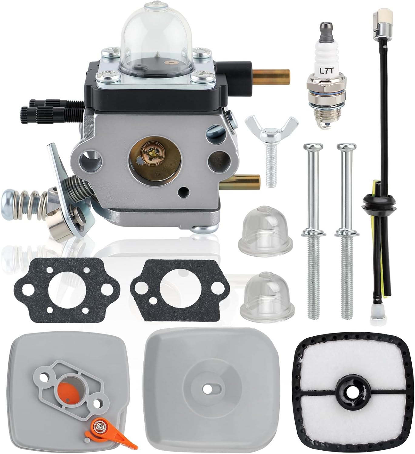 Carbhub carburetor kit front view for Echo Mantis tillers