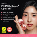 Abib Korean lip sleeping mask clear jelly texture on spatula