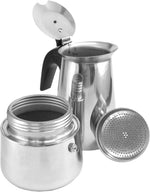 Cuperinox stovetop coffee maker filter and chamber detail